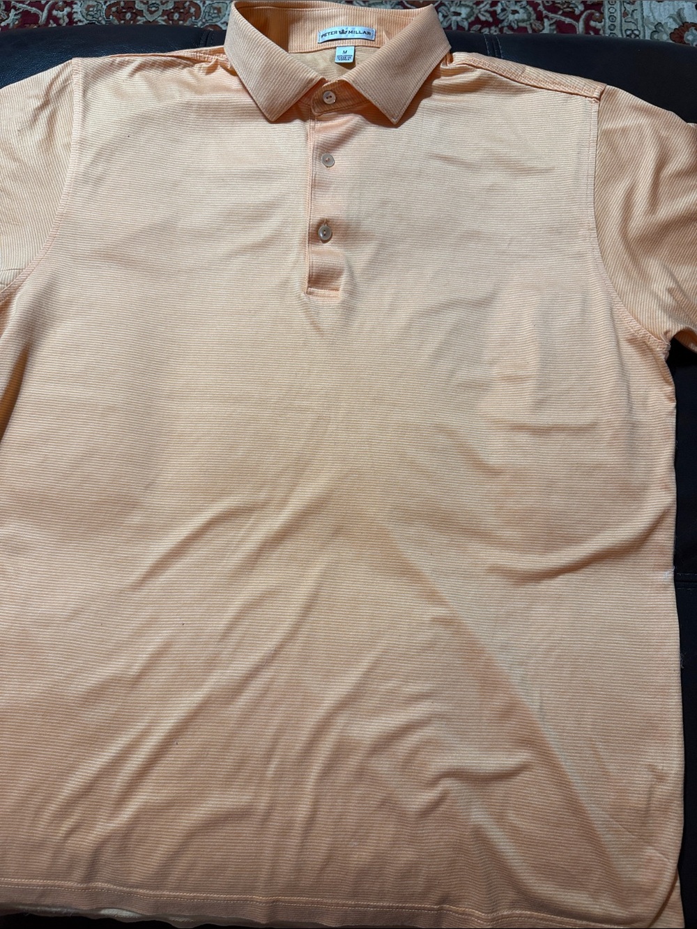 Peter Millar Peach Short Sleeve Polo